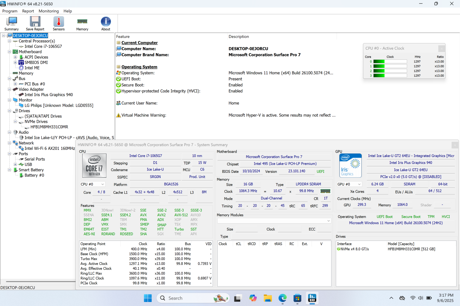 Microsoft Surface Pro 7 12.3" Touch, i7-1065G7, 16GB, 512GB SSD - Photo 15